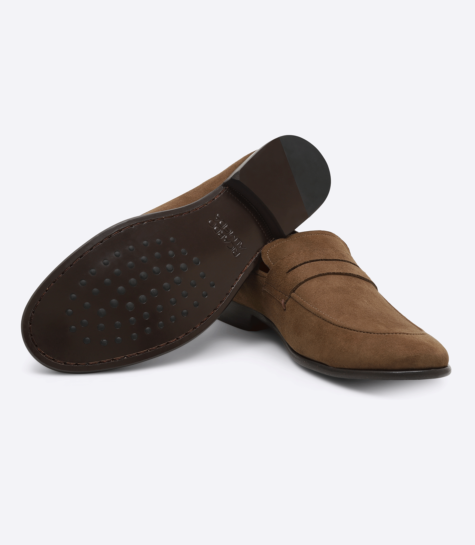 Sarthan Brown Suede Comfy Social Moccasins