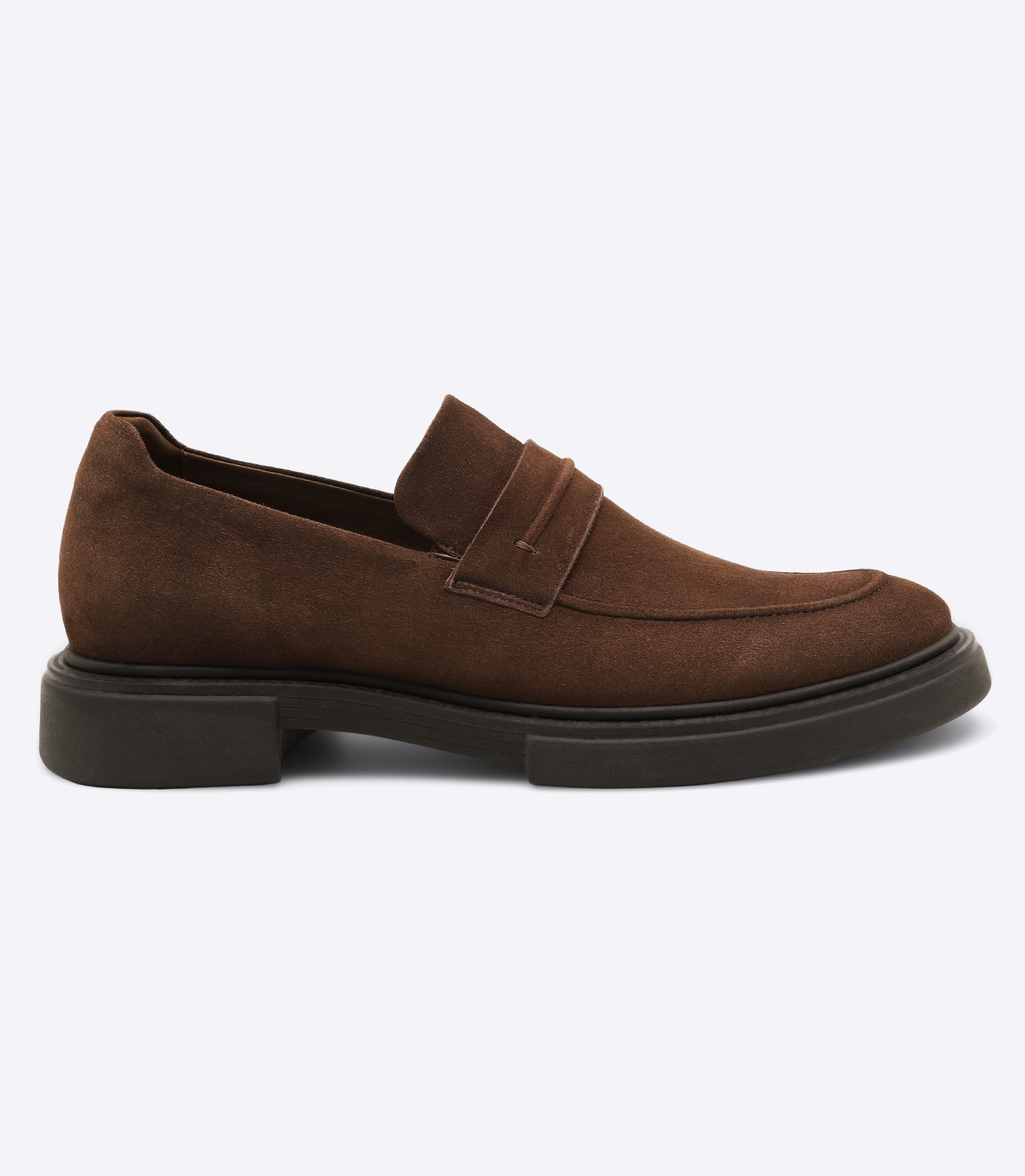 Sarthan Suede Brown Tie Moccasins