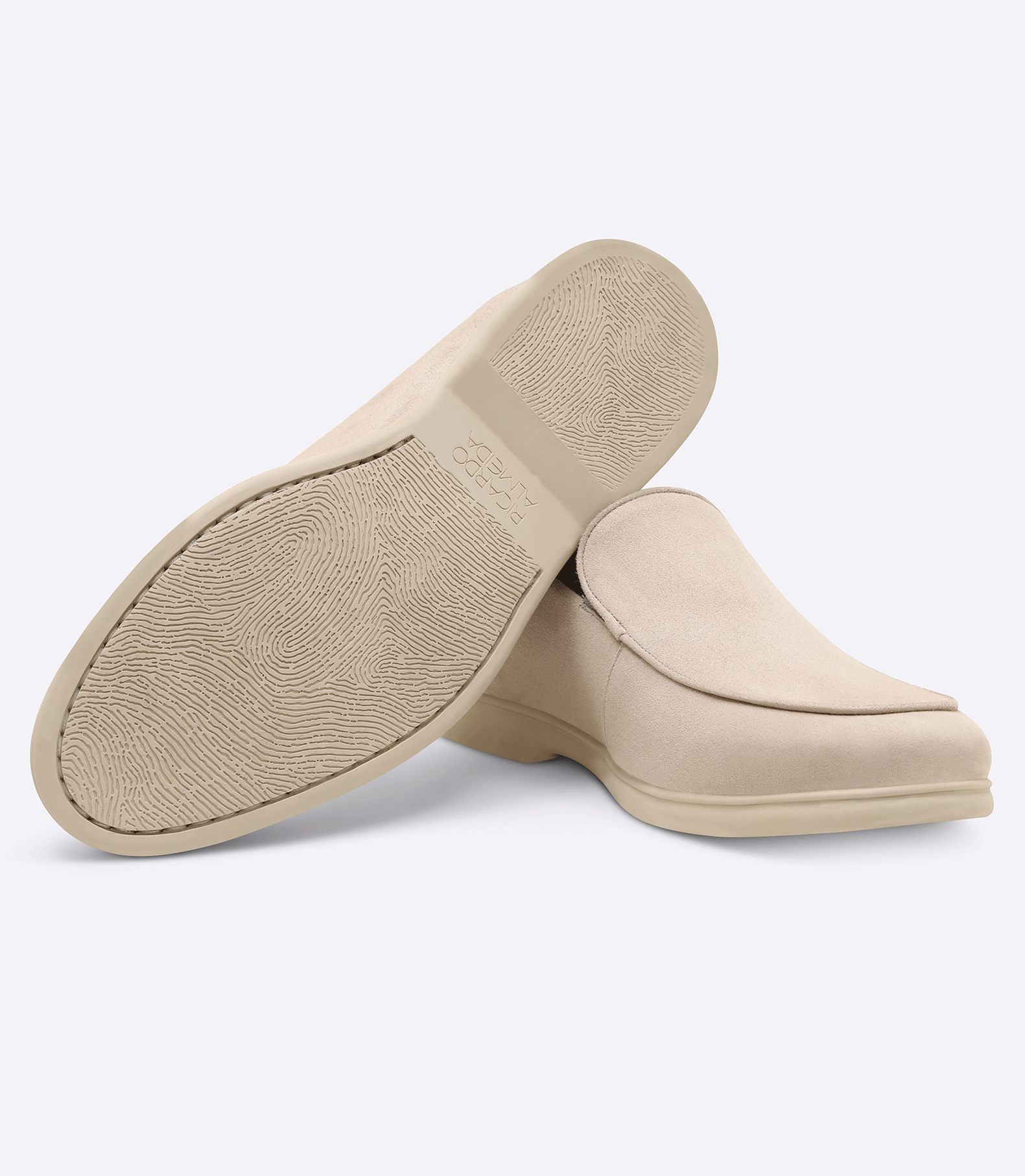 Sarthan Plain Grey Suede Moccasins