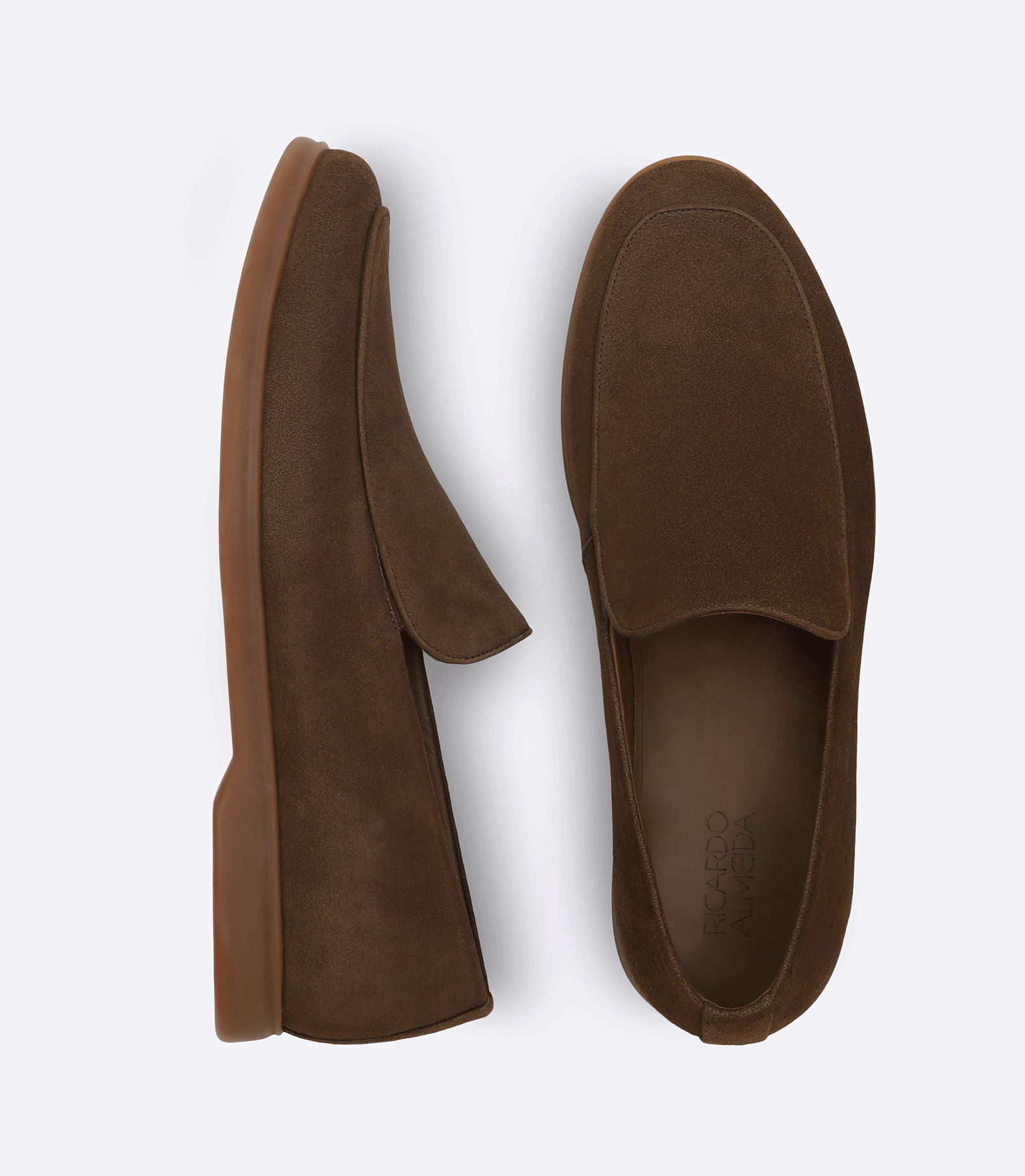 Sarthan Plain Brown Suede Moccasins