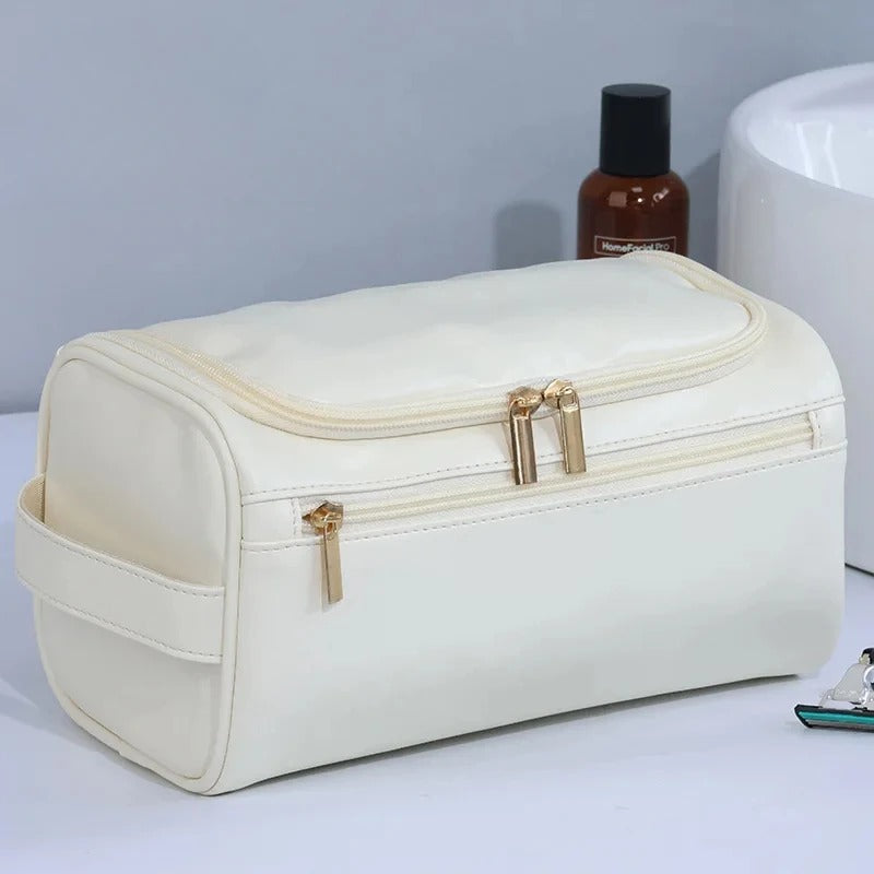 Sarthan Ashcombe Vintage Leather Toiletry Bag
