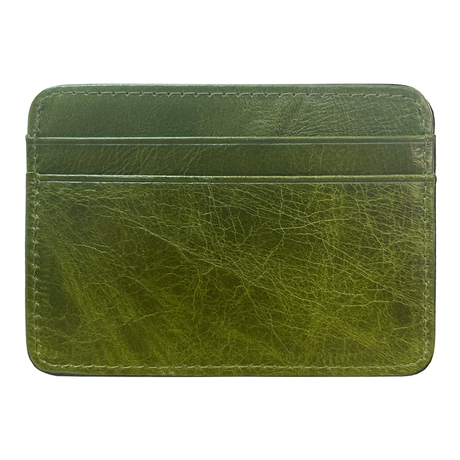 Sarthan Slim Cowhide Leather Card & Coin Wallet