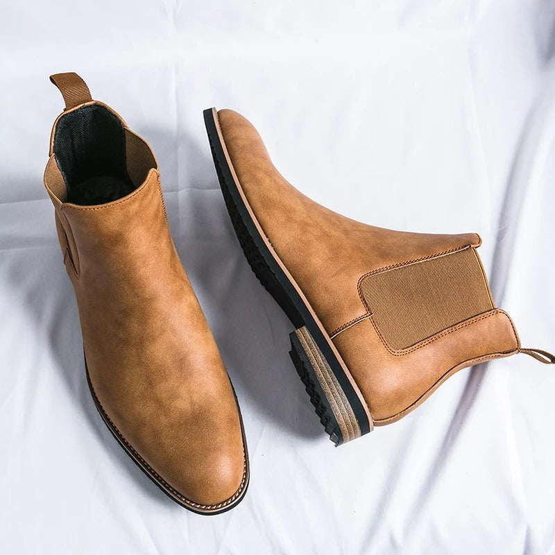 Sarthan Camden Pointed Chelsea Boots