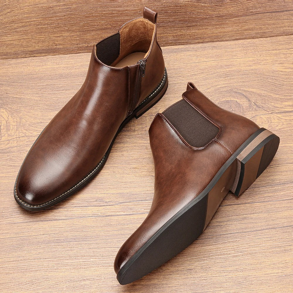 Sarthan Alderwick Leather Chelsea Boots