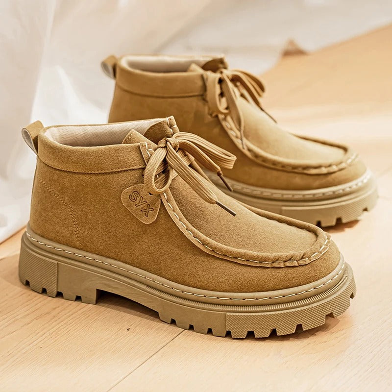 Sarthan Ridgeway Suede Platform Boots