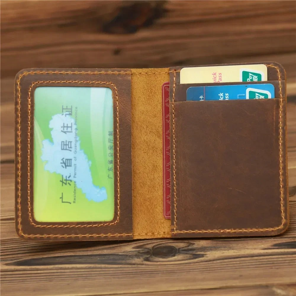 Sarthan Handmade Vintage Leather Card Holder