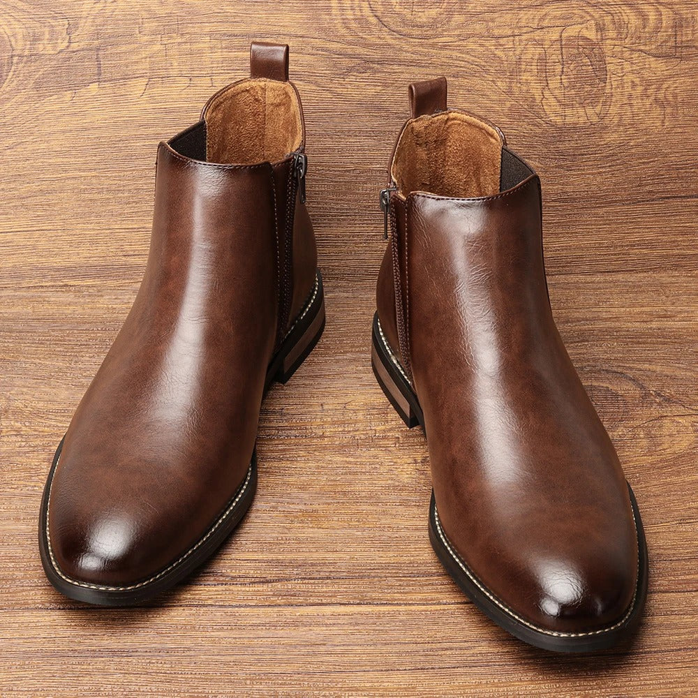 Sarthan Alderwick Leather Chelsea Boots