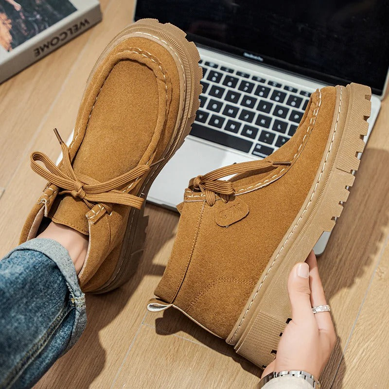 Sarthan Ridgeway Suede Platform Boots