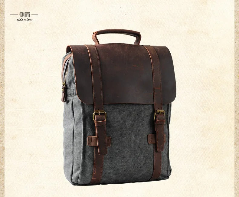 Sarthan Fieldstone Military Canvas Backpack