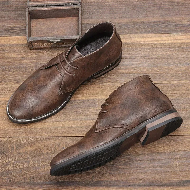 Sarthan Hadley Desert Leather Chukka Boots