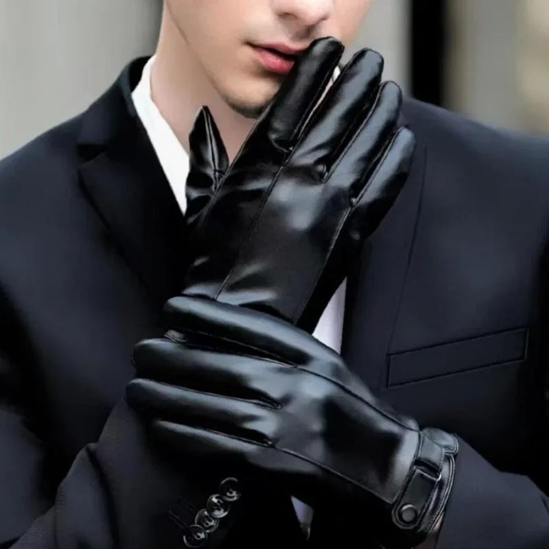 Sarthan Calder Genuine Leather Touchscreen Winter Gloves
