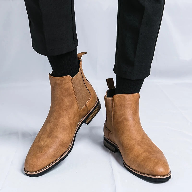 Sarthan Camden Pointed Chelsea Boots