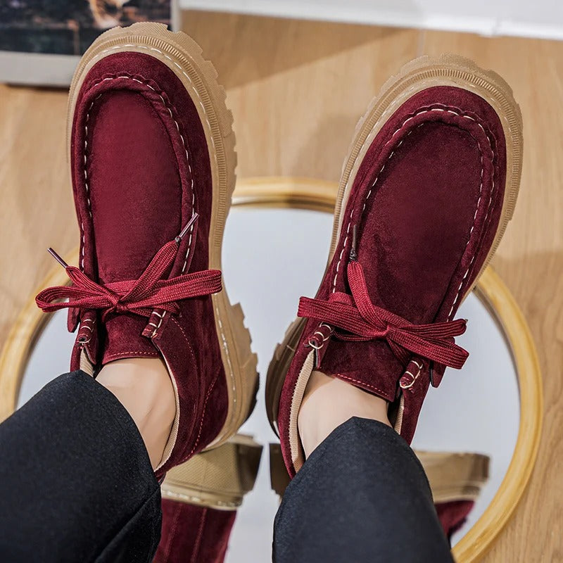 Sarthan Ridgeway Suede Platform Boots