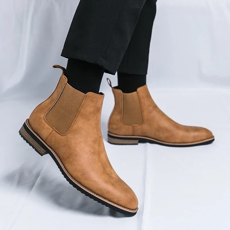 Sarthan Camden Pointed Chelsea Boots
