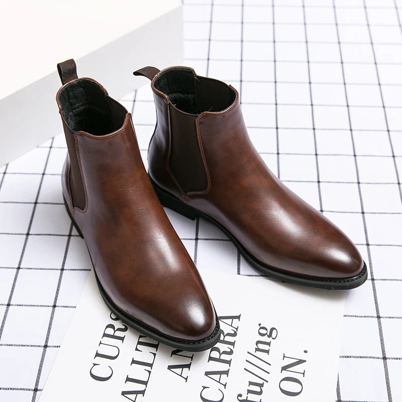 Sarthan Brixton Brown Chelsea Boots