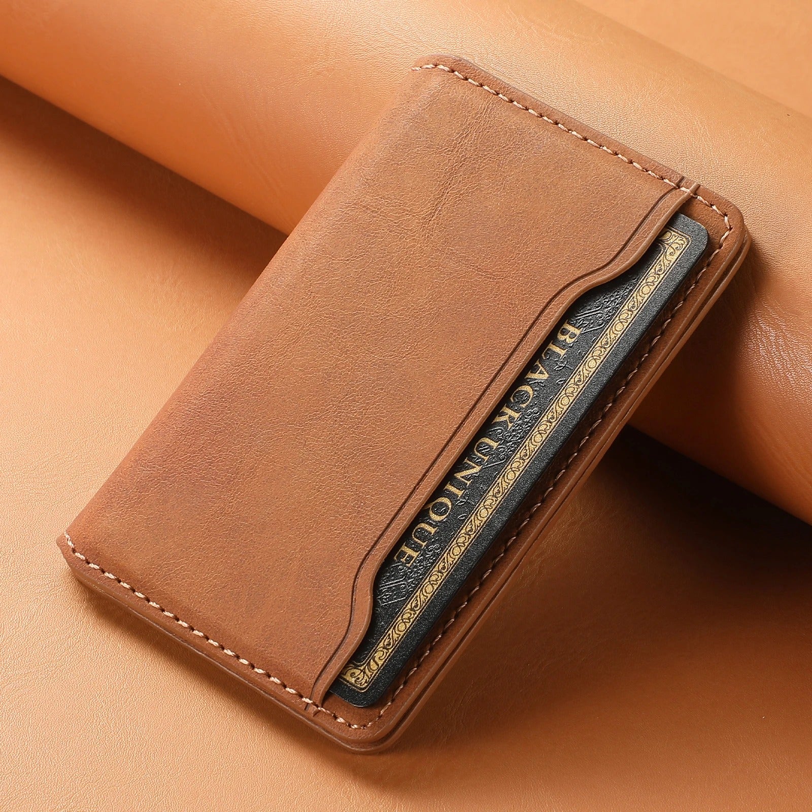 Sarthan Magnetic Leather Card Wallet – 3 Slots