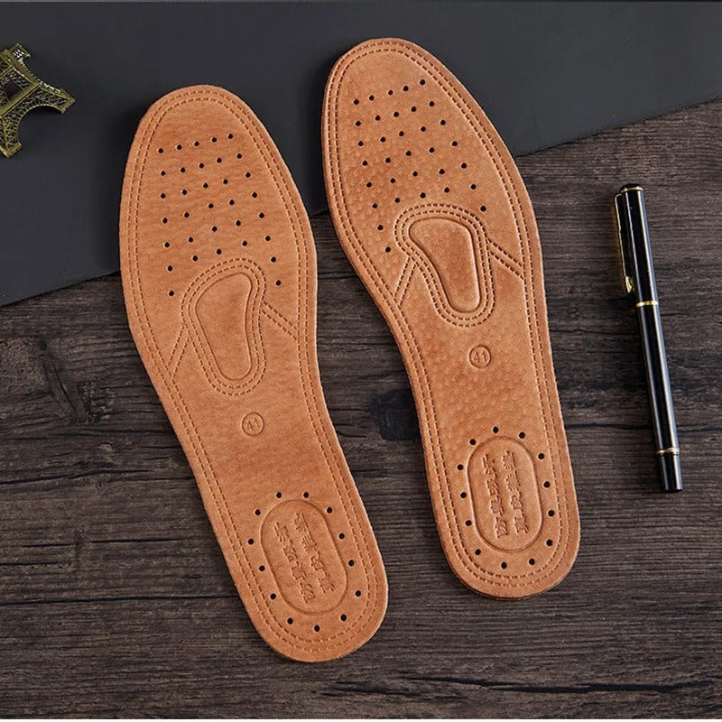 Sarthan Genuine Leather Comfort Insoles