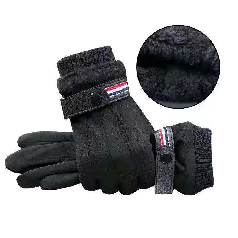 Sarthan Frostline Suede Cycling Winter Gloves