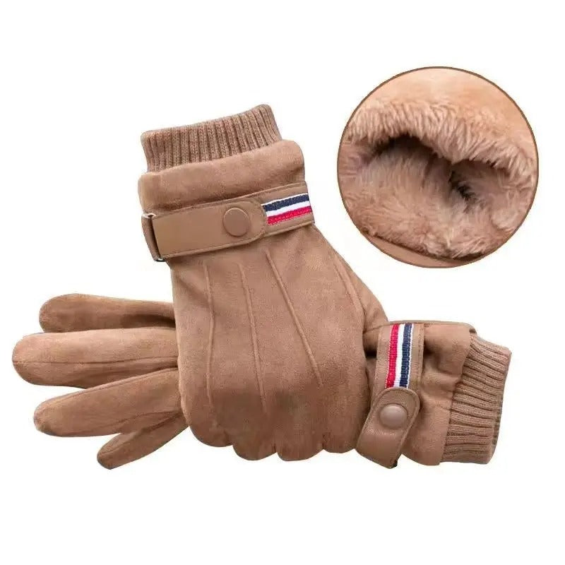 Sarthan Frostline Suede Cycling Winter Gloves