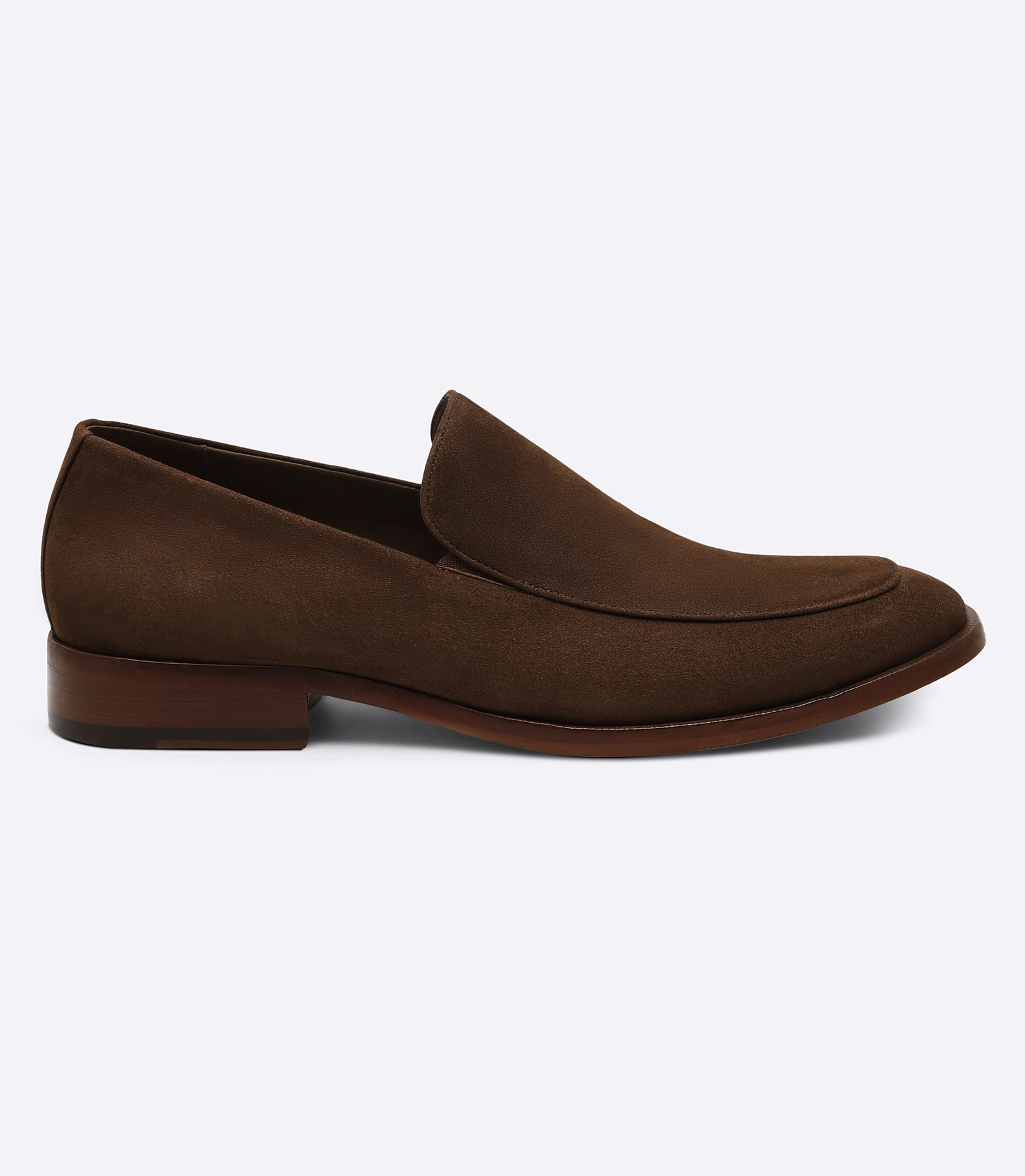 Sarthan Brown Suede Moccasins with Leather Sole