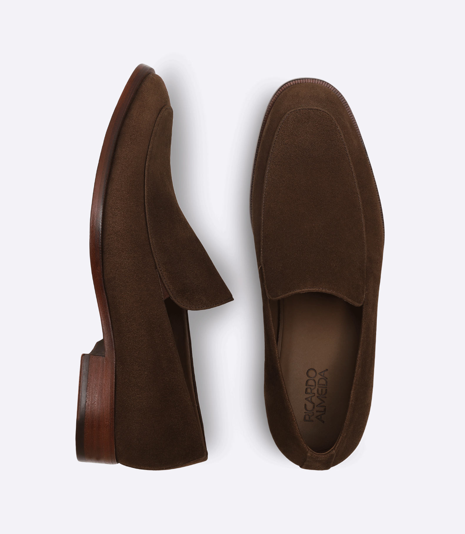 Sarthan Brown Suede Moccasins with Leather Sole