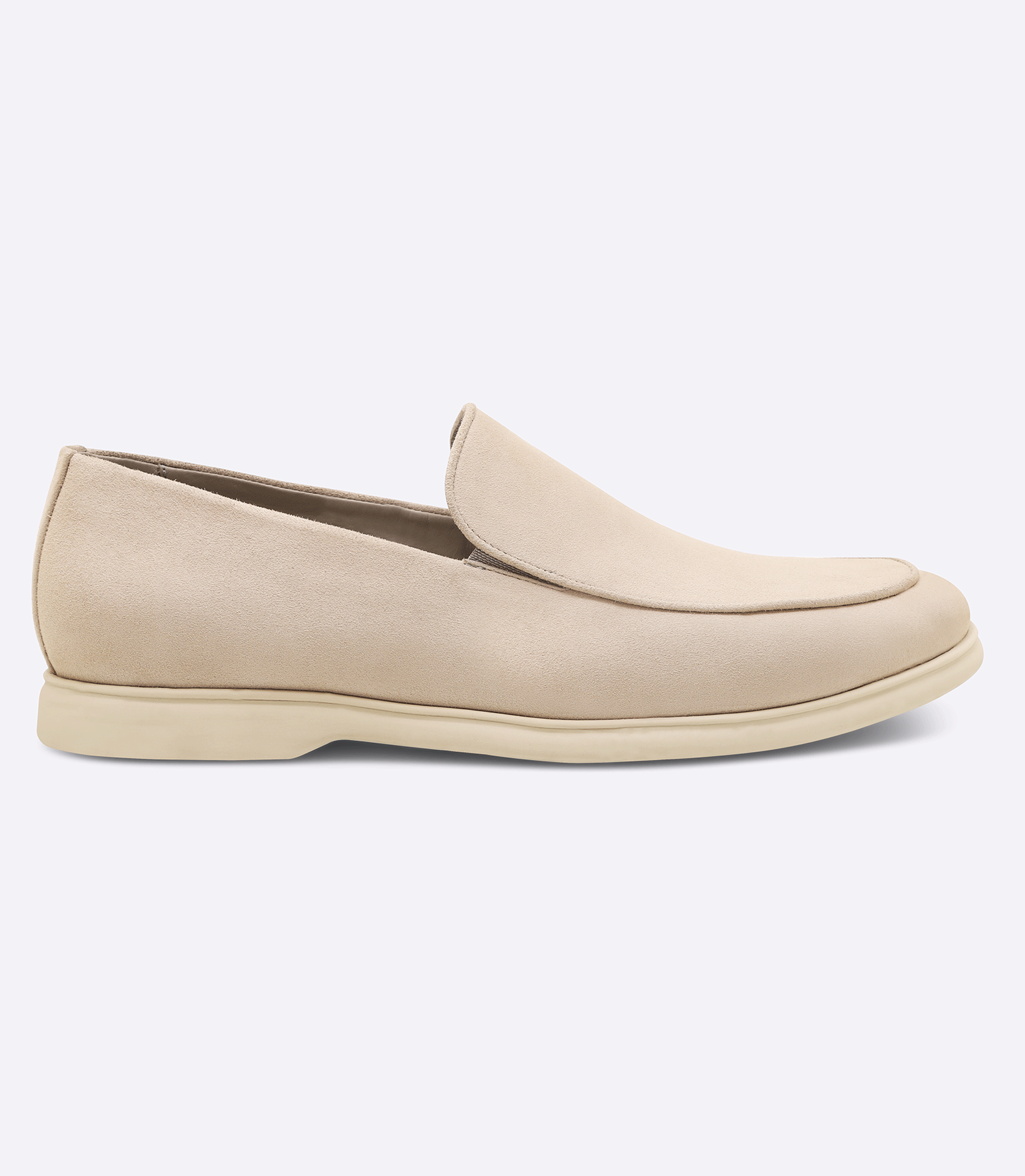 Sarthan Plain Grey Suede Moccasins