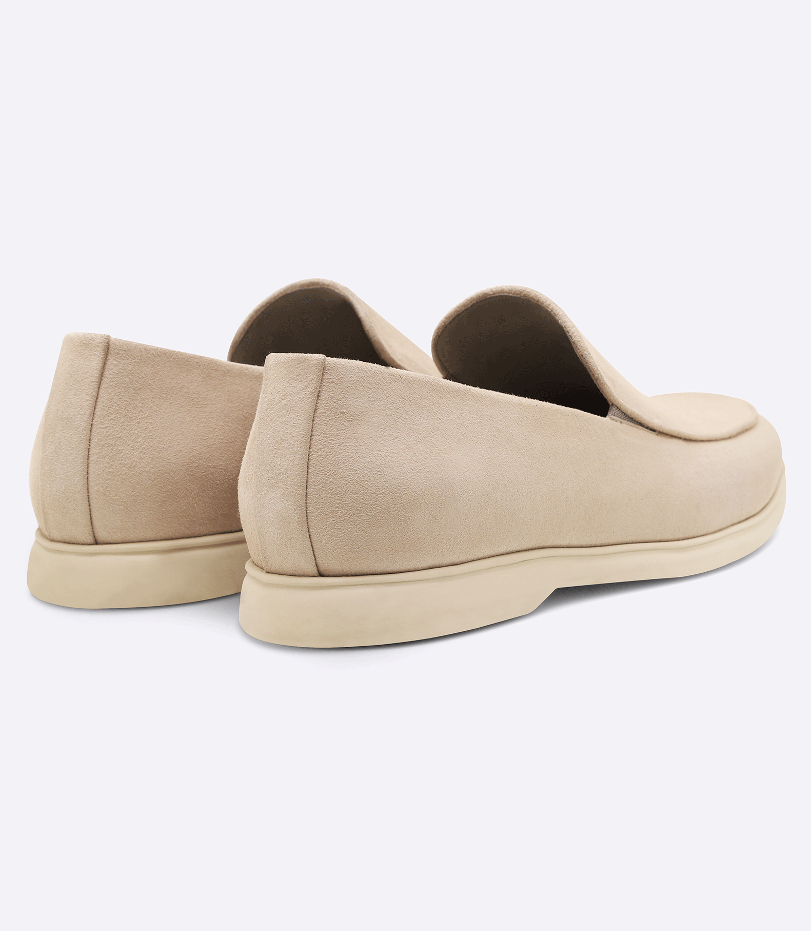 Sarthan Plain Grey Suede Moccasins