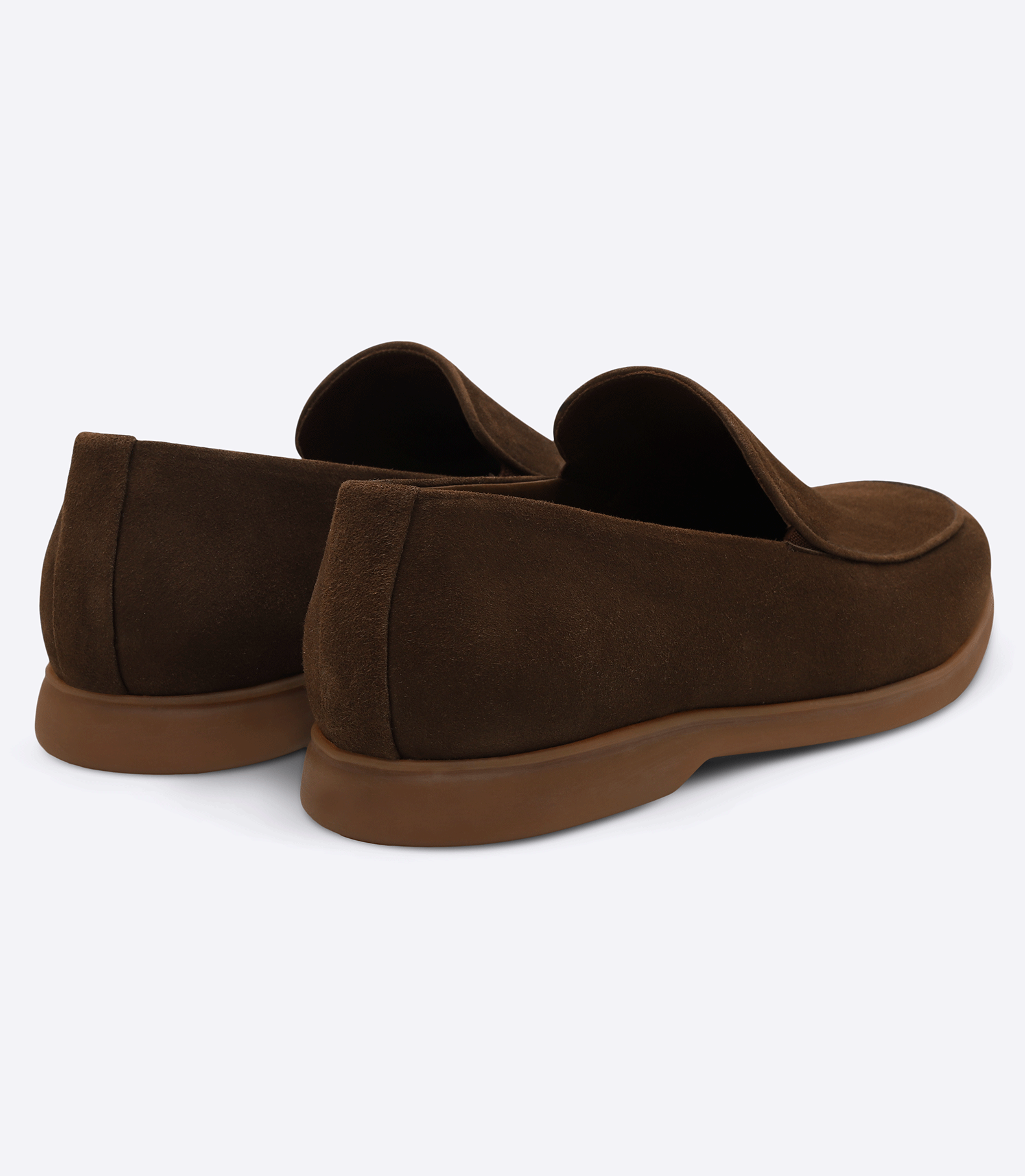 Sarthan Plain Brown Suede Moccasins