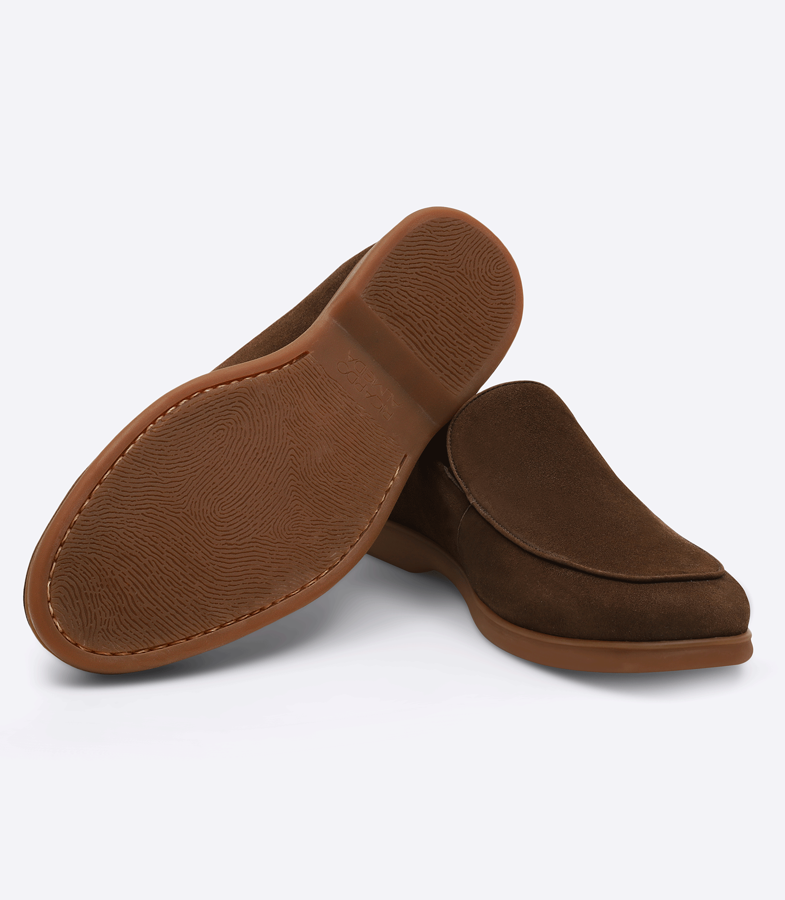 Sarthan Plain Brown Suede Moccasins