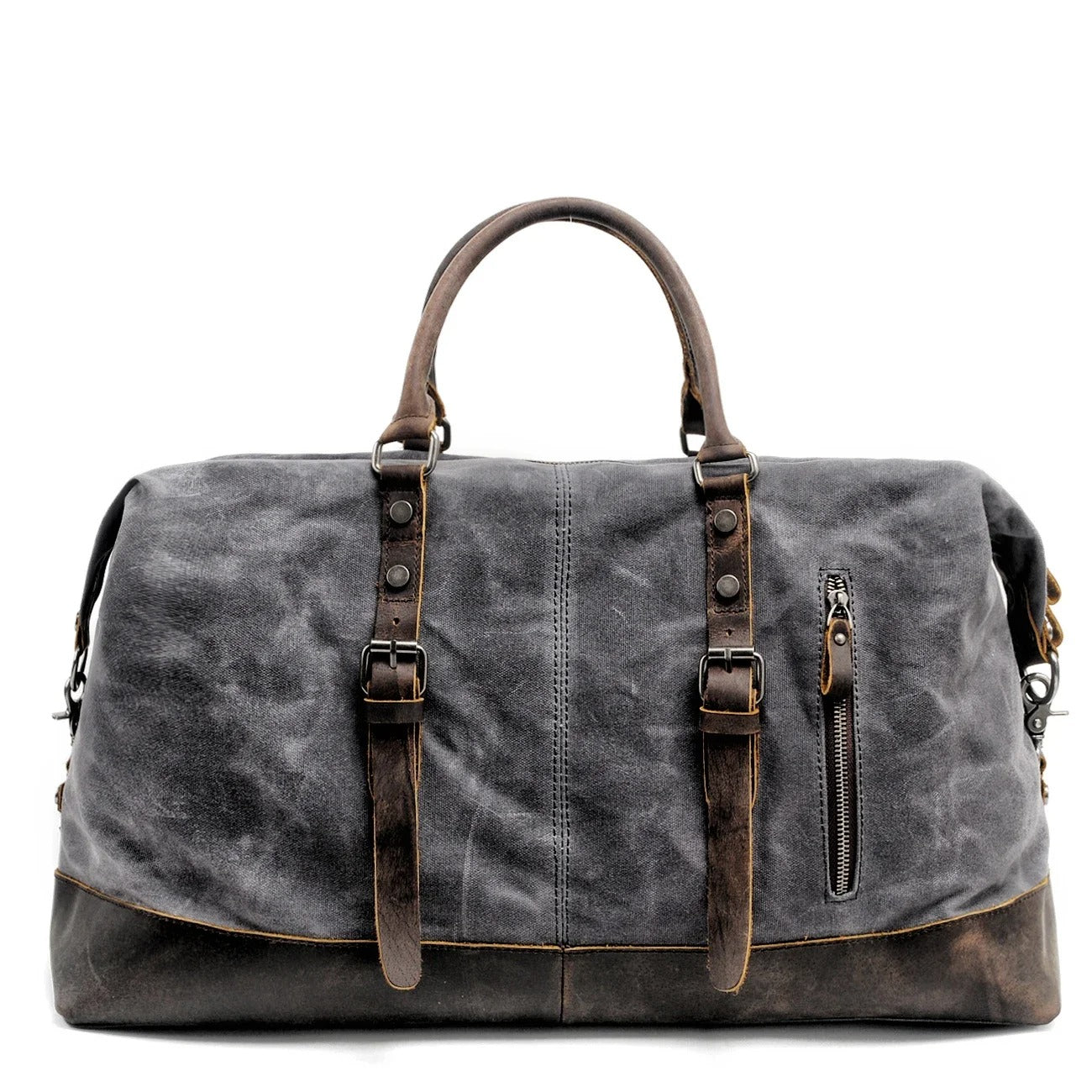 Sarthan Kingsmoor Canvas & Leather Travel Duffle Bag