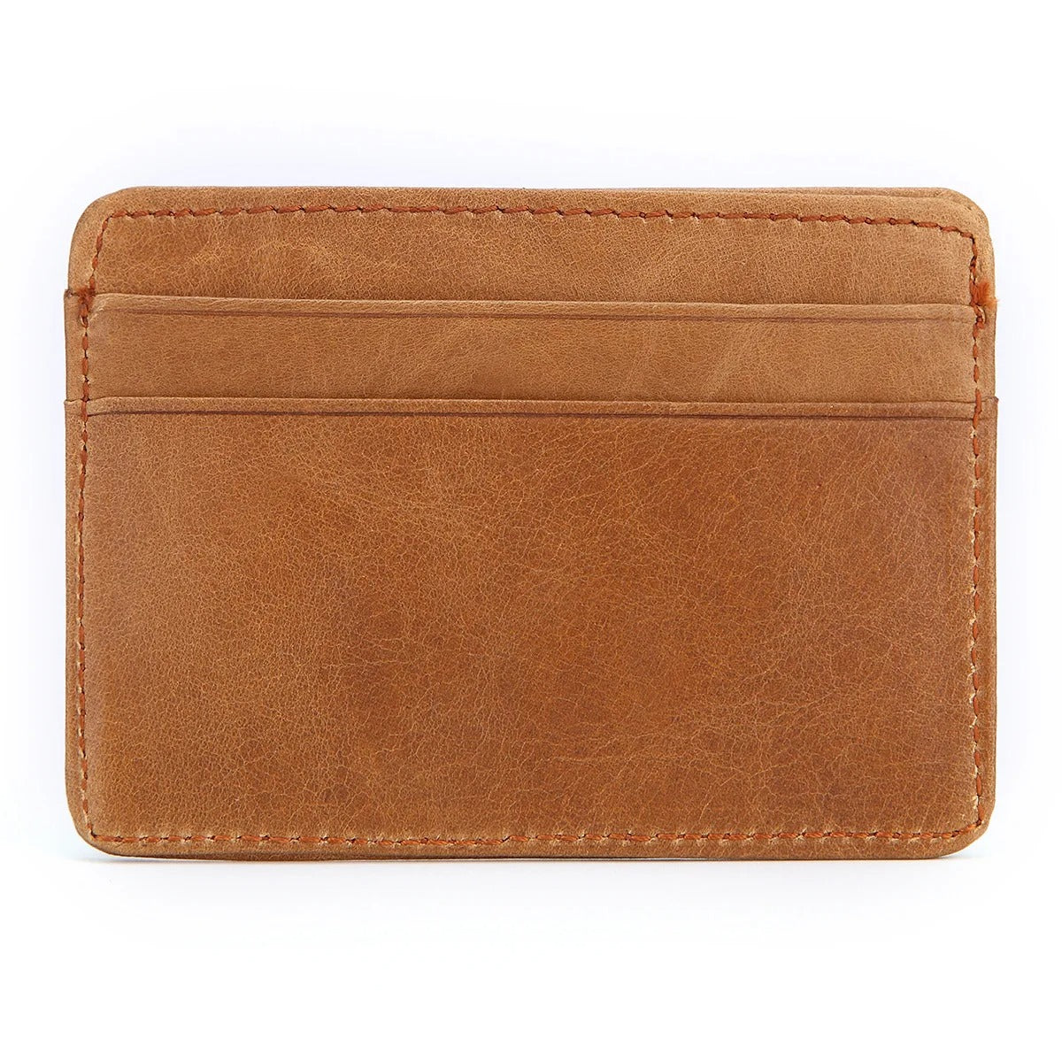 Sarthan Slim Cowhide Leather Card & Coin Wallet