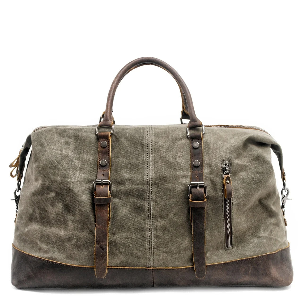 Sarthan Kingsmoor Canvas & Leather Travel Duffle Bag