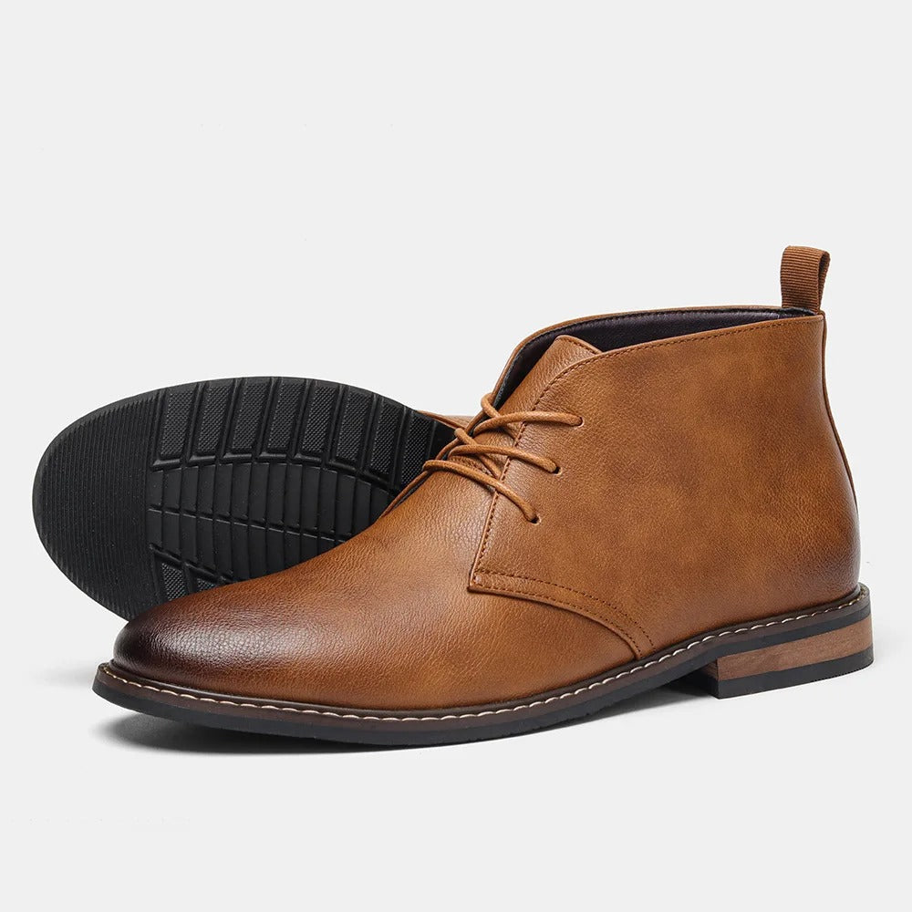 Sarthan Hadley Desert Leather Chukka Boots