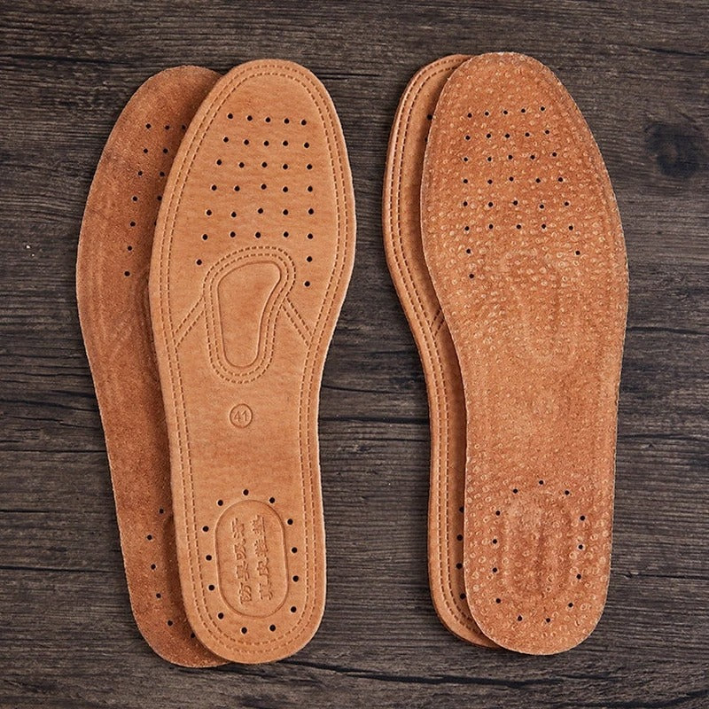 Sarthan Genuine Leather Comfort Insoles