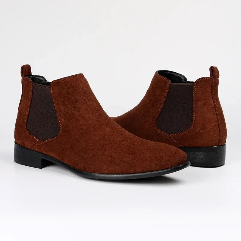 Sarthan Whitmore Square-Toe Chelsea Boots