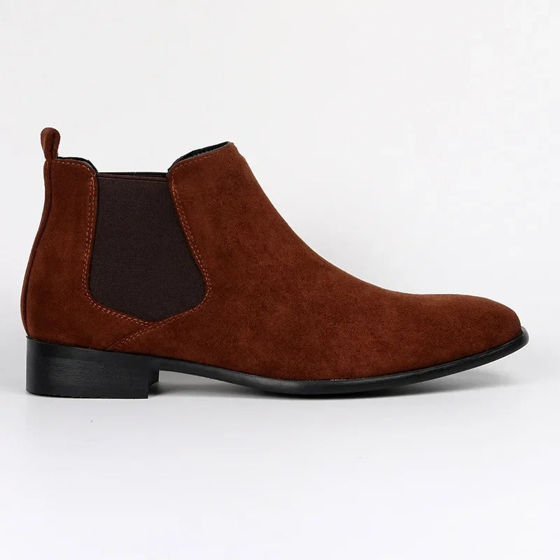 Sarthan Whitmore Square-Toe Chelsea Boots
