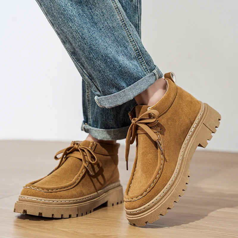 Sarthan Ridgeway Suede Platform Boots