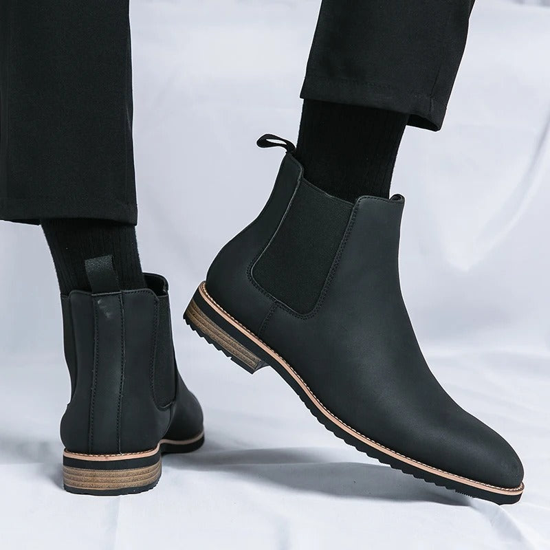Sarthan Camden Pointed Chelsea Boots