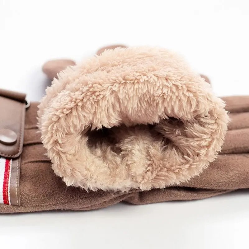 Sarthan Frostline Suede Cycling Winter Gloves