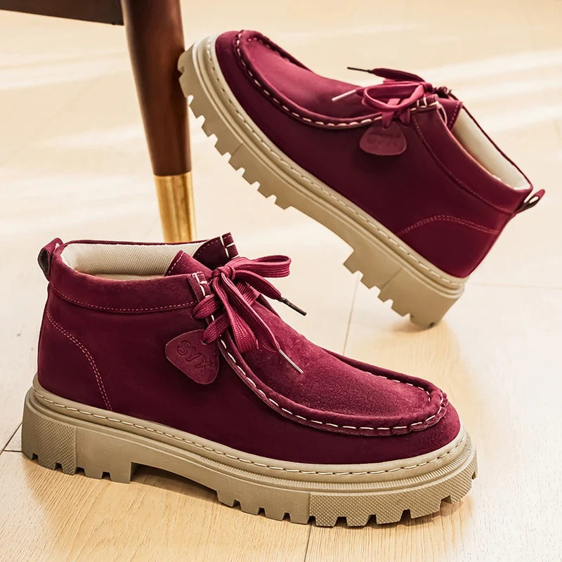 Sarthan Ridgeway Suede Platform Boots