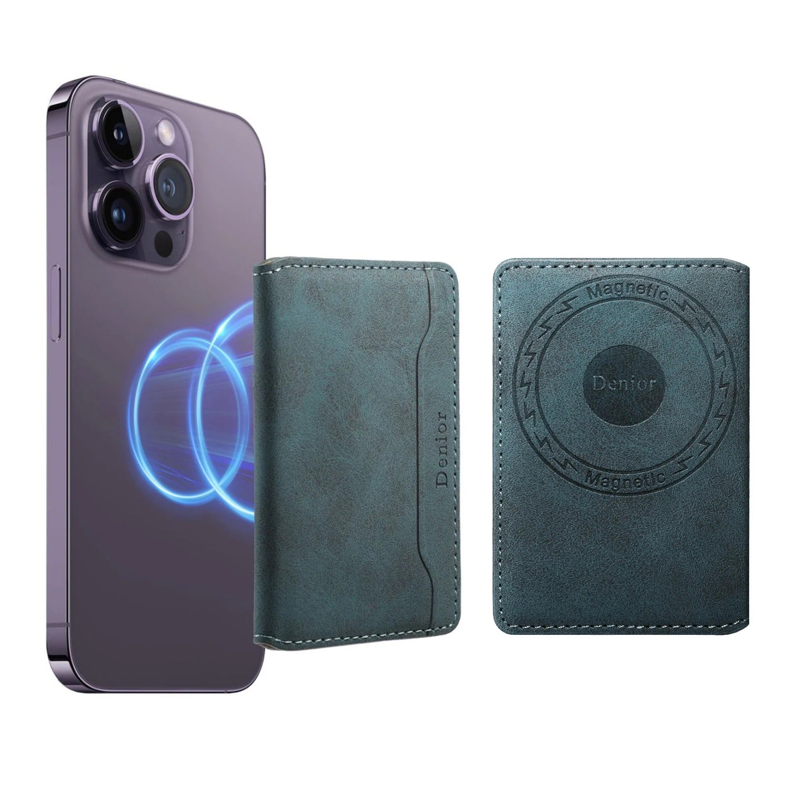 Sarthan Magnetic Leather Card Wallet – 3 Slots