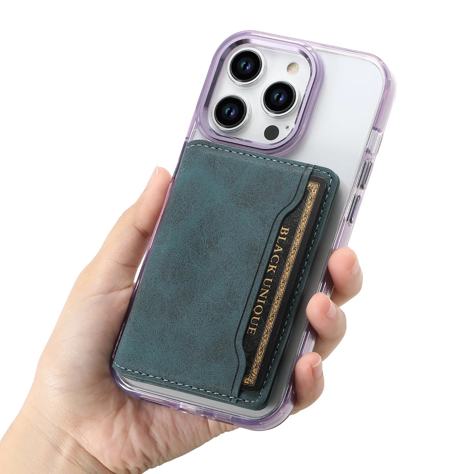 Sarthan Magnetic Leather Card Wallet – 3 Slots