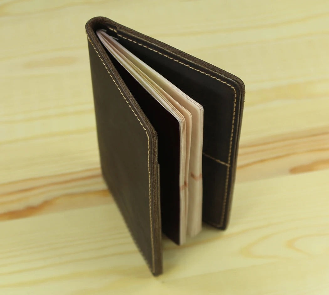 Sarthan Vintage Leather Passport Holder