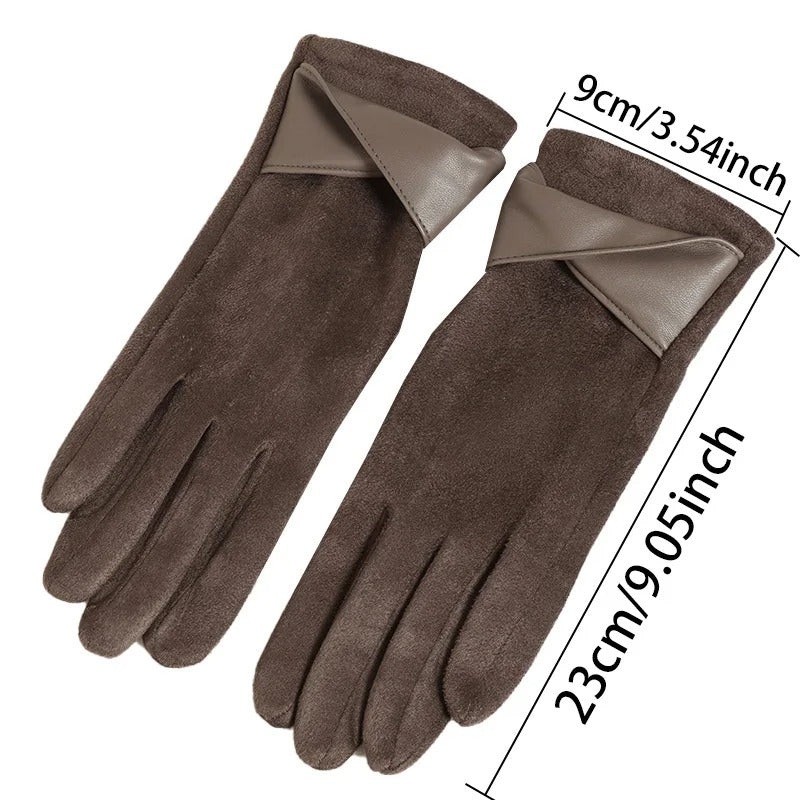 Sarthan Elowen Suede Touchscreen Winter Gloves