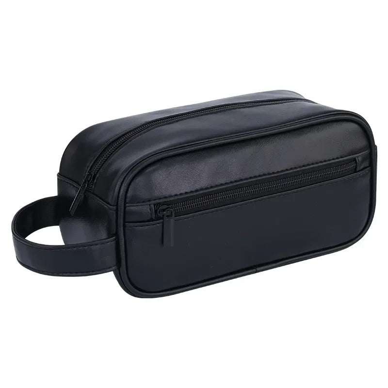 Sarthan Men’s Leather Travel Toiletry Bag