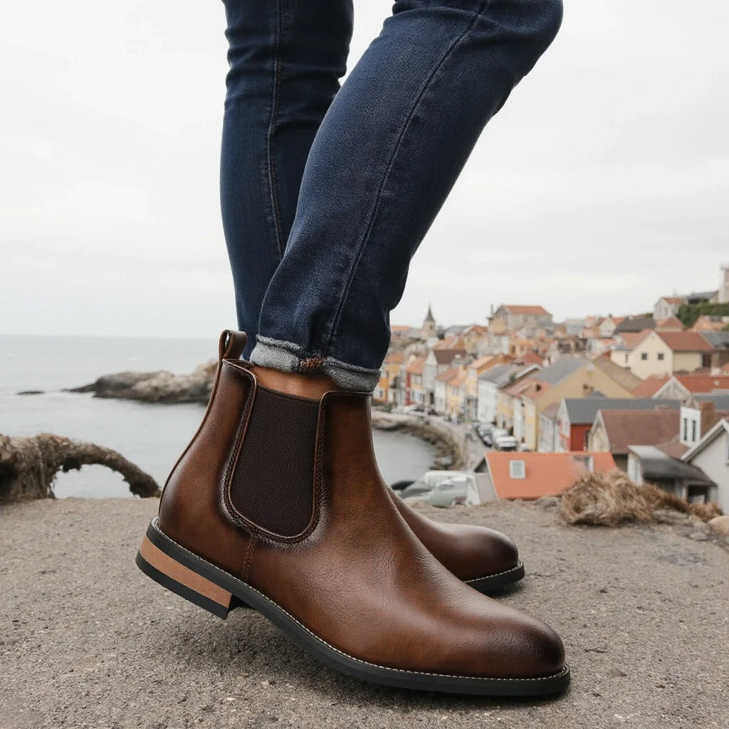 Sarthan Alderwick Leather Chelsea Boots