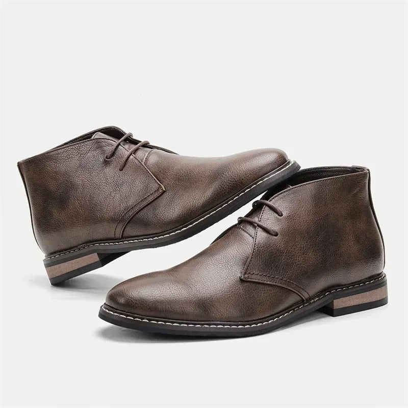 Sarthan Hadley Desert Leather Chukka Boots