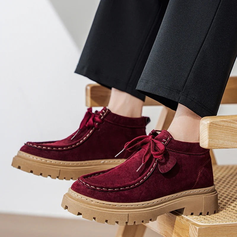 Sarthan Ridgeway Suede Platform Boots