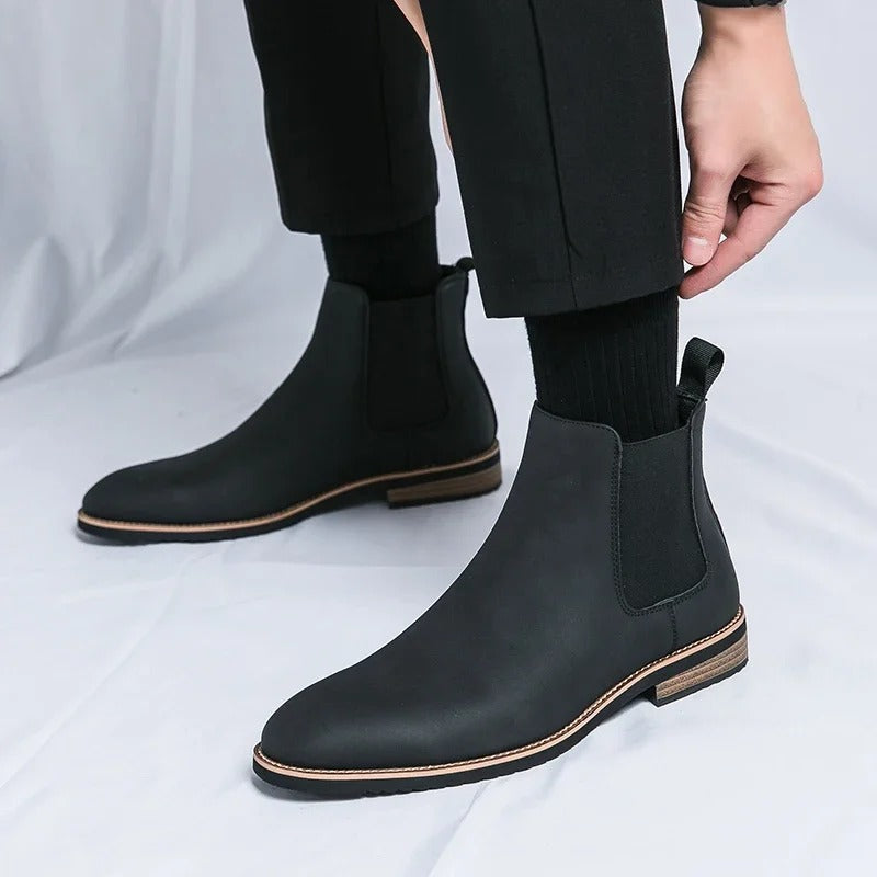 Sarthan Camden Pointed Chelsea Boots