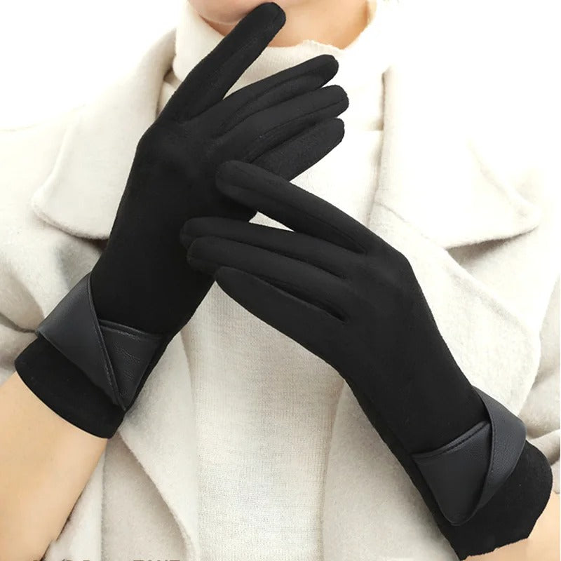Sarthan Elowen Suede Touchscreen Winter Gloves